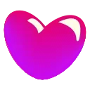 Video sticker 💜 glass hearts @emoj...