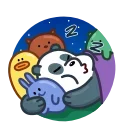 Telegram stiker 😴 Three Bears