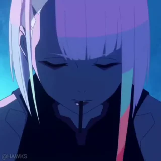 Sticker 🚬 🎥 Cyberpunk: Edgerunners (@TodorokiShouto)