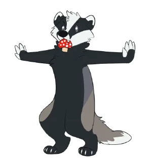 Sticker 🍄 Badgers by pulexart.com