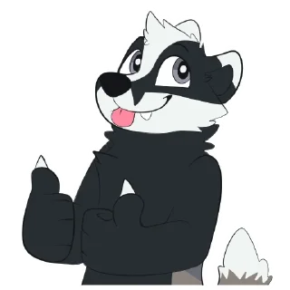 Телеграм стикер 👍 Badgers by pulexart.com