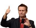Telegram sticker 👍 navalny