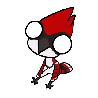 Telegram sticker 🐦 Cheshire the blue jay by GodBirdArt - @WeirSticker