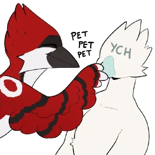 Telegram sticker 😊 Cheshire the blue jay by GodBirdArt - @WeirSticker