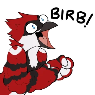 Video sticker 🐦 Cheshire the blue jay by GodBirdArt - @WeirSticker