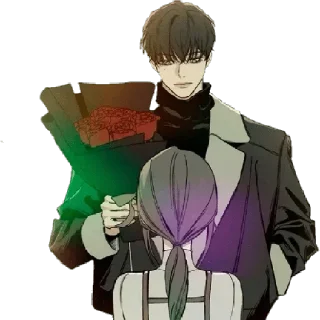 Sticker 💐 Tears On a Withered Flower @AnimeLibrary_Stickers