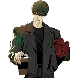 Telegram sticker ☕️ Tears On a Withered Flower @AnimeLibrary_Stickers