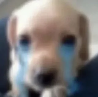 Sticker 😞 Not funny, I cried