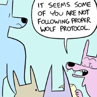 Telegram stiker 🙅‍♀️ Awoo Comic