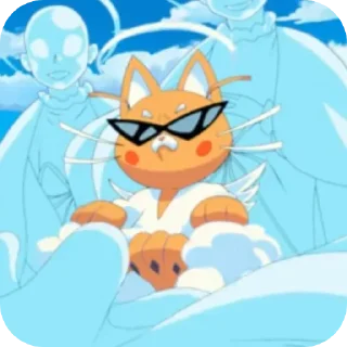 Video sticker 🧸 Neon white