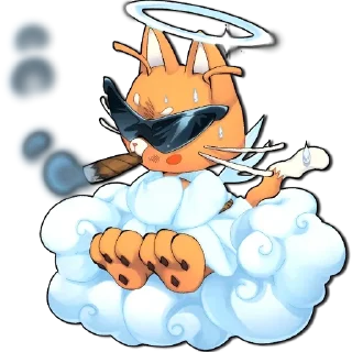 Telegram sticker 😓 Neon white