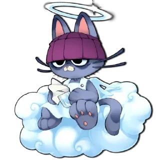 Telegram sticker 😰 Neon white