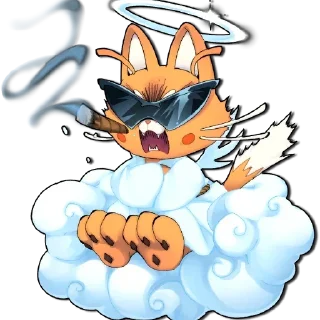 Video sticker 🤬 Neon white