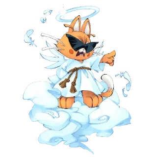 Telegram sticker 👉 Neon white