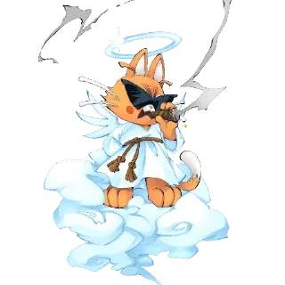 Video sticker 😎 Neon white