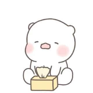 Telegram sticker 💬 힐링곰은 오늘도 따숩찌 By @KakaoEmoticon