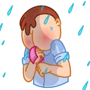 Telegram sticker 🤧 Mr. Rosy Cheeks
