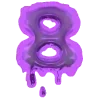 Sticker 8⃣ wet font ➜ @emoji_room
