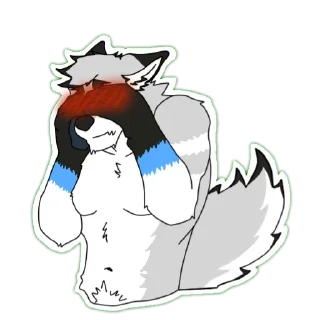 Telegram sticker 😳 Lyamn Stickers pack 🐺