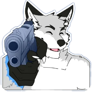 Telegram sticker 🔫 Lyamn Stickers pack 🐺