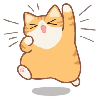 Telegram sticker 💬 보들보들 보들캣! 치즈냥 By @KakaoEmoticon