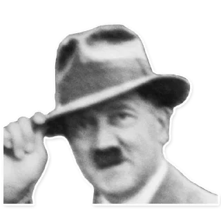 Telegram sticker 🫡 Hitler)