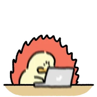 Telegram sticker 💬 김바덕의 회사로운 생활. By @KakaoEmoticon