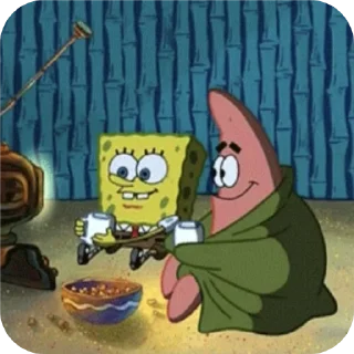 Телеграм стикер 📖 ГУБКО БОБ @vveriks