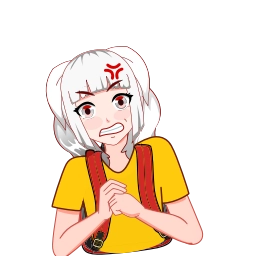 Telegram sticker 🤬 BackPack Girl by: @ordoflich