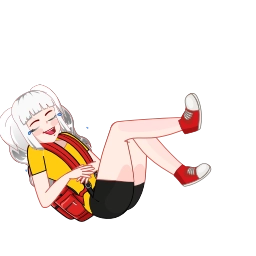 Telegram sticker 😁 BackPack Girl by: @ordoflich