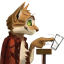 Telegram sticker 🔜 Muenstercat