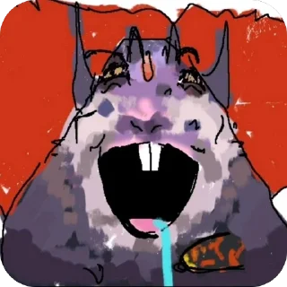 Telegram sticker 🫥 хамяки и прочая хуетень :: @homyak_stickers