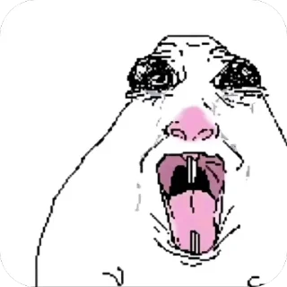 Telegram sticker 🫥 хамяки и прочая хуетень :: @homyak_stickers