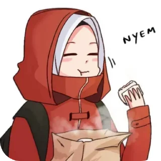 Telegram sticker 😌 معكم هارو🦦². @just_haro