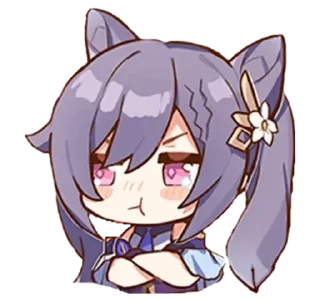 Telegram sticker 🥲 Keqing :: @fStikBot