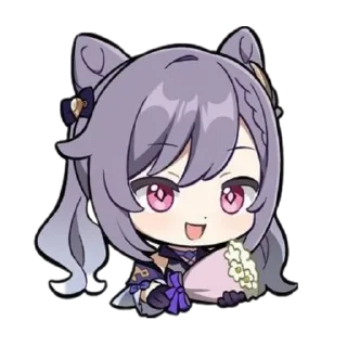 Telegram sticker 😊 Keqing :: @fStikBot