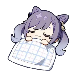 Telegram sticker 😴 Keqing :: @fStikBot