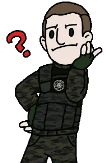 Telegram stiker ❓ Tarrant Brenton @TgEmodziBot