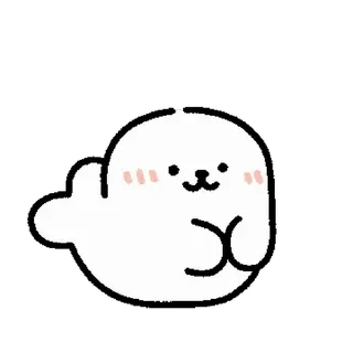 Video sticker ⭐ Lazy Harp Seal Beomsik