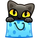 Video sticker 🐈‍⬛ реакции д�...