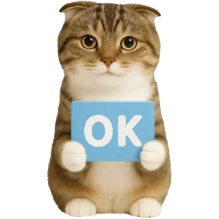 Telegram sticker 👌 Шотландский кот @Nyasticks