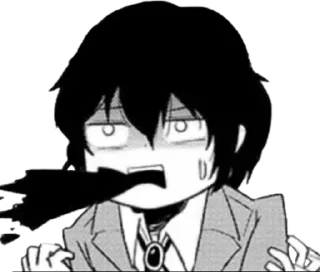 Telegram stiker 🤮 bungou stray dogs @animestickerchannel