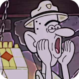 Telegram sticker 🎩 Стасік лупень