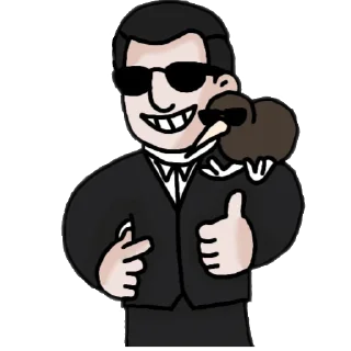 Telegram sticker 🧔 Михайло Черненко tt:svinnorezik