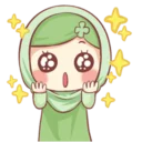 Sticker 🤩 Muslim Girl 🧕🏻 ~ @Pixels_nft