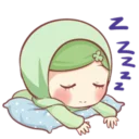 Video sticker 😴 Muslim Girl 🧕🏻 ~ @Pixels_nft