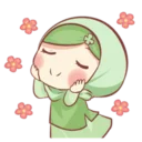 Telegram sticker 😊 Muslim Girl 🧕🏻 ~ @Pixels_nft