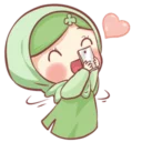 Telegram sticker 🤳 Muslim Girl 🧕🏻 ~ @Pixels_nft