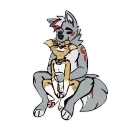 Sticker 🥰 Wolfy and Corgo animated