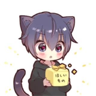 Sticker ⭐ кошкомальчик :: @fStikBot